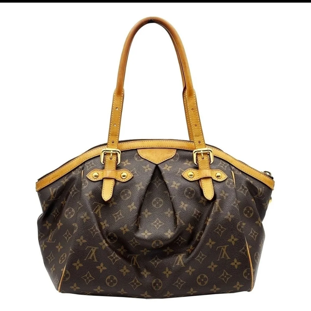 Louis Vuitton Brown and Tan Monogram Shoulder Bag